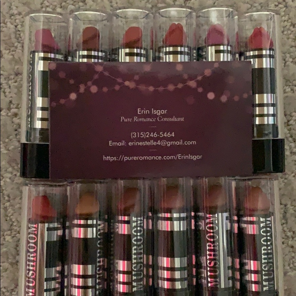 Mushroom lipsticks two available in last 2 photos